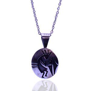 Dawn Lucas Hopi Sterling Silver Kokopelli Pendant